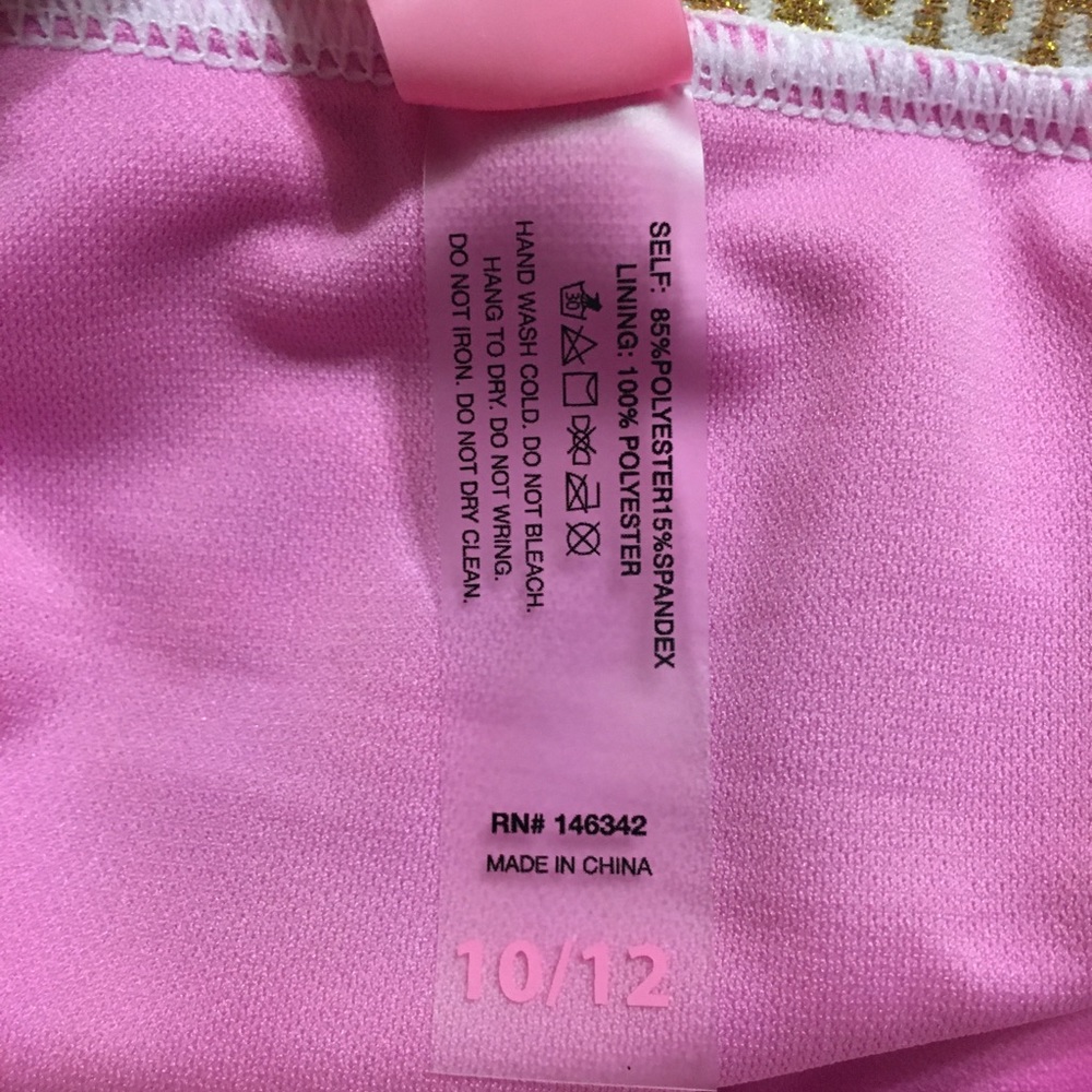 Juicy Couture rash guard 2 piece swimsuit - Picture 5 of 7